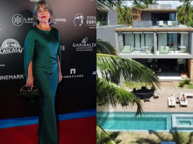 Glória Pires constrói refúgio luxuoso em Angra dos Reis; mansão tem heliponto e cômodos de luxo