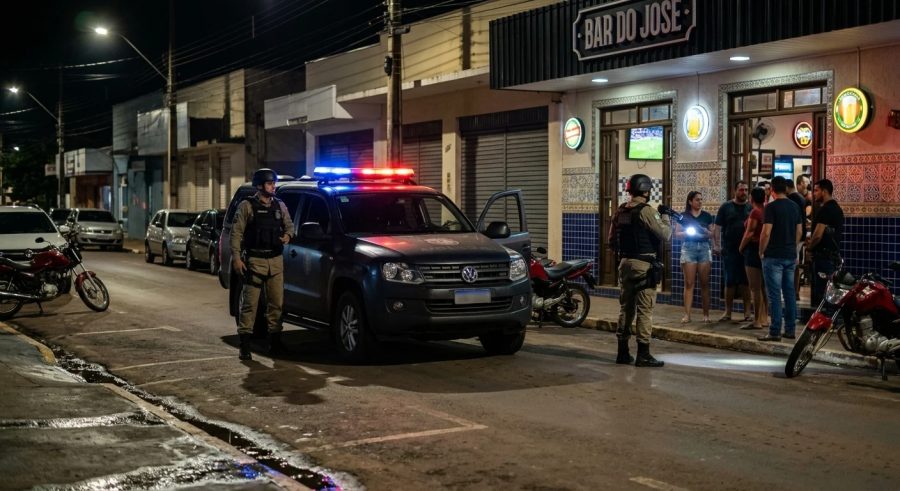 Homem é esfaqueado no abdômen por ex-marido de amiga em frente a bar em Sorriso