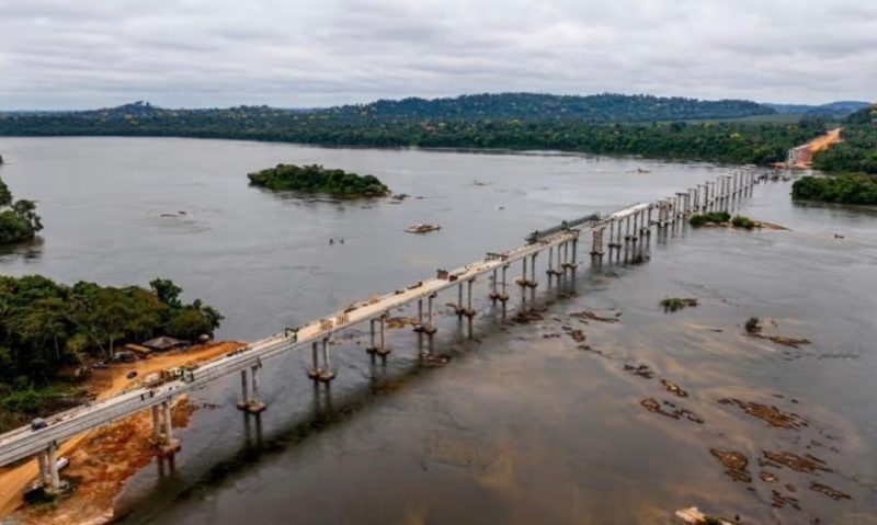 Ponte sobre o Rio Juruena em Mato Grosso atinge 77% de conclusão