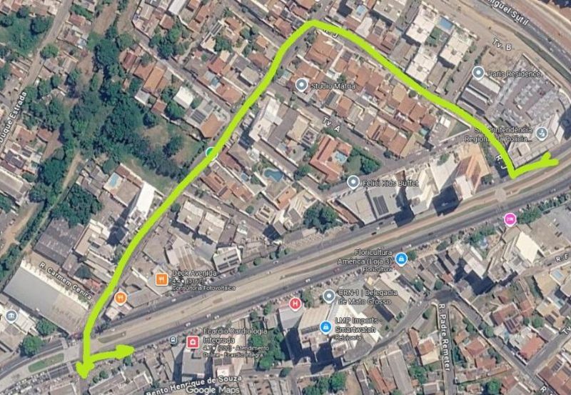 Alteração de retorno na Avenida do CPA: motoristas devem usar laçada