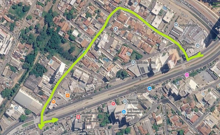 Motoristas devem fazer retorno próximo à Decorliz pela laçada de quadra