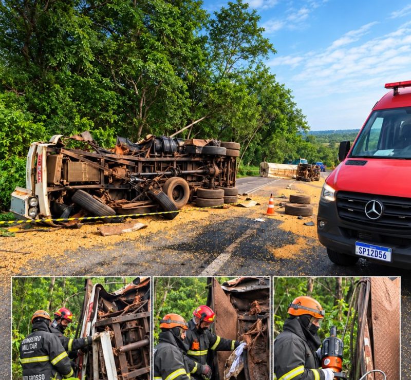 Tragédia na Serra Tapirapuã: motorista de 55 anos morre em colisão