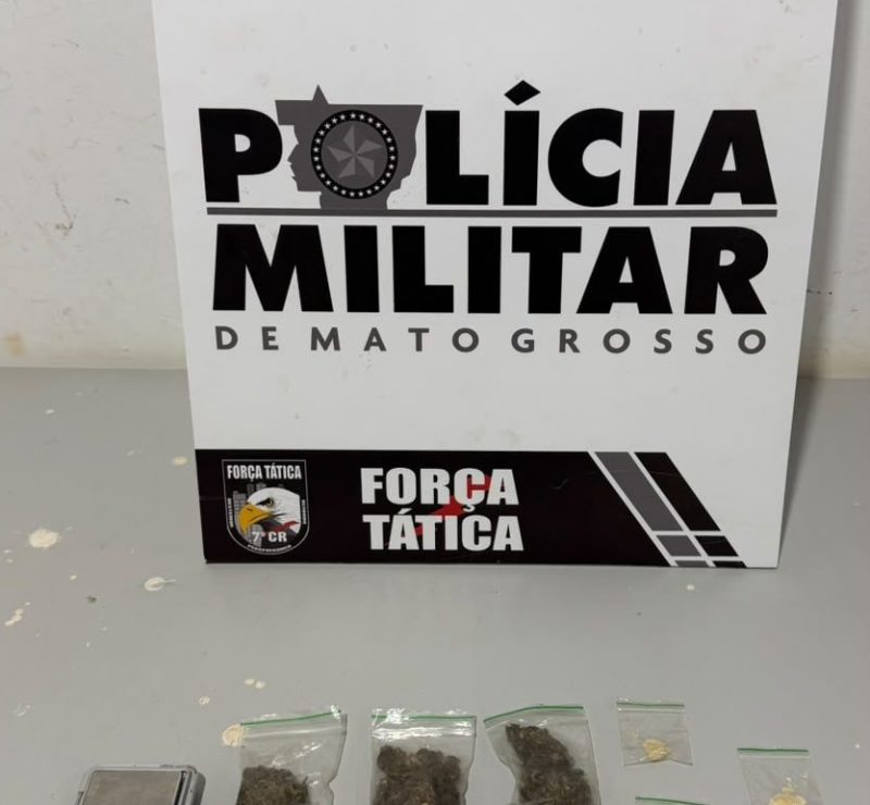 Força Tática apreende drogas e adolescente em operação no Vila Horizonte