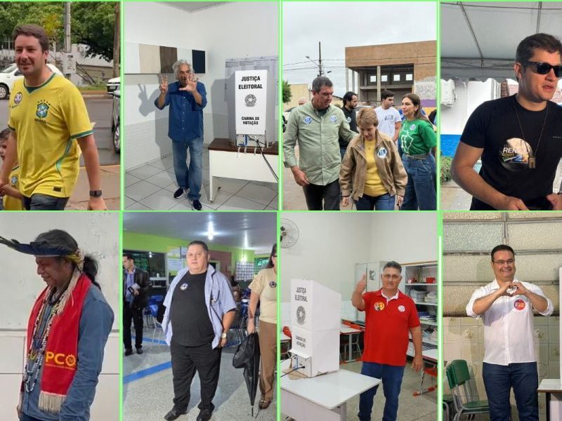 Oito candidatos ao Governo de MS votam e falam sobre expectativas para eleição