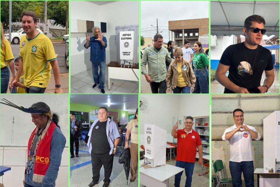 Oito candidatos ao Governo de MS votam e falam sobre expectativas para eleição