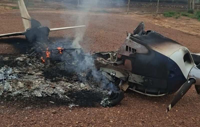 Piloto morre em confronto após incendiar avião durante tentativa de interceptação pela FAB em MT