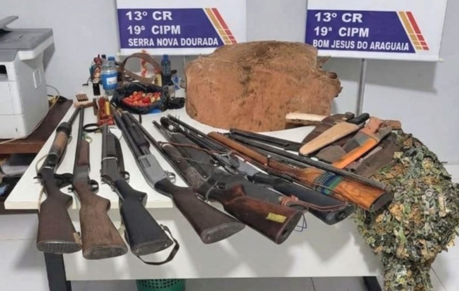 Polícia Militar apreende oito armas em Mato Grosso após ameaças
