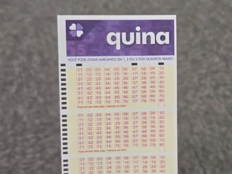 Quina 7149 acumula e prêmio sobe para R$ 58 milhões