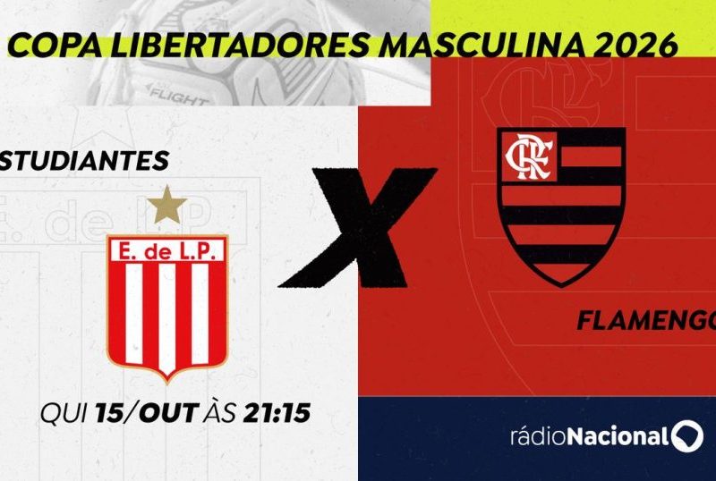 Rádio Nacional leva você ao jogo Estudiantes x Flamengo ao vivo