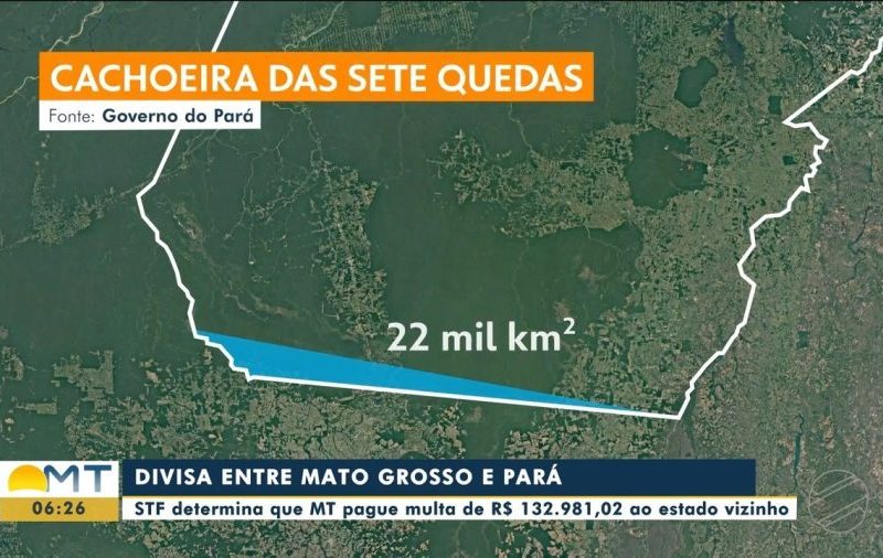 STF determina que Mato Grosso pague R$ 132 mil ao Pará por disputa territorial