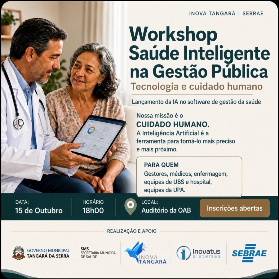 Tangará é 1º de MT a integrar Inteligência Artificial na gestão da Saúde
