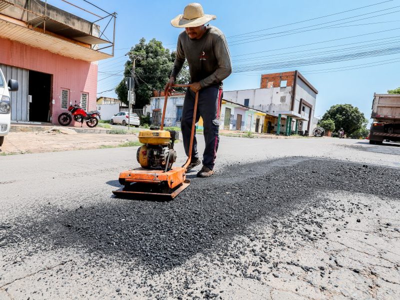 Tapa-buraco atende Morada do Ouro, CPA IV e 1º de Março nesta semana