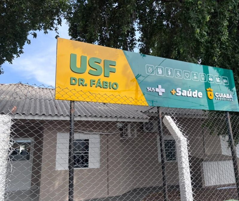 Revitalização da USF Doutor Fábio em Cuiabá está quase concluída