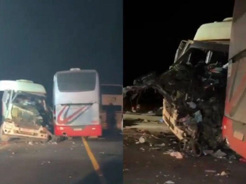 Acidente na BR-163: caminhão colide com ônibus escolar em MT