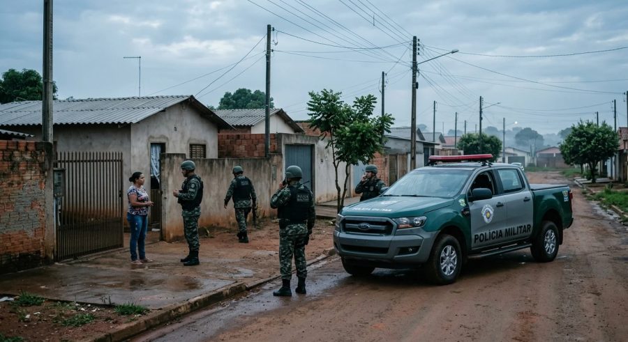 Violência doméstica mobiliza Polícia Militar na madrugada deste domingo; suspeito é contido por parentes da vítima