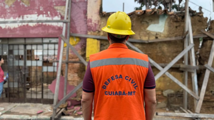 Vistoria técnica busca prevenir desabamentos no Centro Histórico de Cuiabá