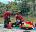 Equipes de mergulho do Corpo de Bombeiros foram mobilizadas no dia do desaparecimento e realizaram buscas no local, com base nas informações sobre o último ponto de avistamento da vítima