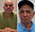 Rogério Riva (à esq.) rebateu o irmão Priminho Riva (à dir.) e saiu em defesa da sobrinha Janaina Riva.