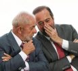 O ministro de Minas e Energia, Alexandre Silveira, esteve na reunião ao lado de Lula.