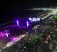 Apresentação reuniu 2,1 milhões de pessoas em Copacabana, no Rio de Janeiro.