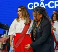 Janja com Lula e Margareth Menezes, ministra da Cultura: indicação por ativismo social.