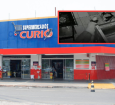 Três criminosos invadiram o supermercado Curió na madrugada desta sexta (21)