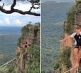 Vídeo que mostra Juliano Ferri atravessando os paredões de Chapada dos Guimarães viralizou nas redes sociais